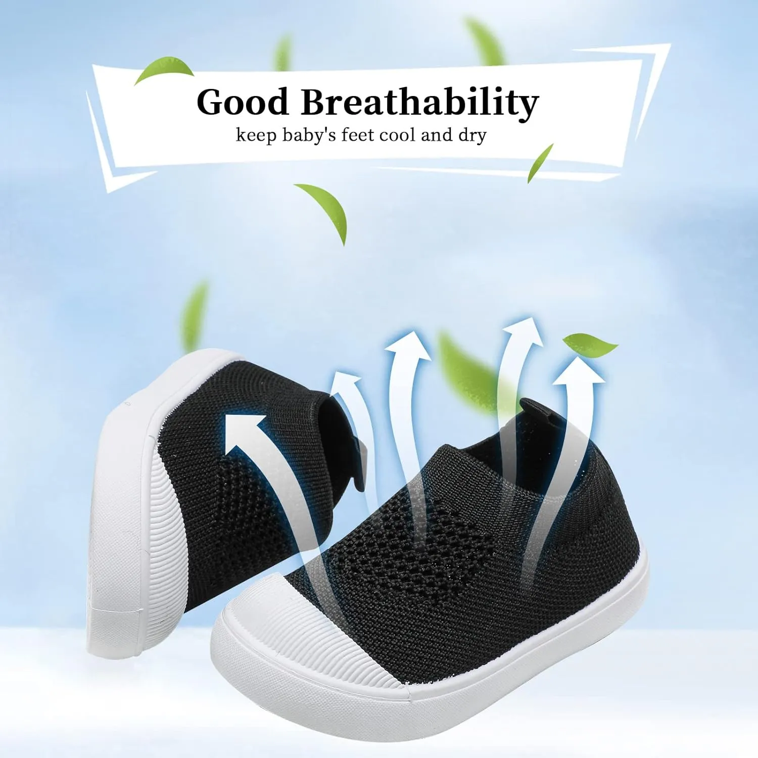 Baby Sneakers Toddler First-Walking Breathable Mesh Shoes Boys Girls Breathable Mesh Sneakers Lightweight Non-Slip Walking Infant Shoes