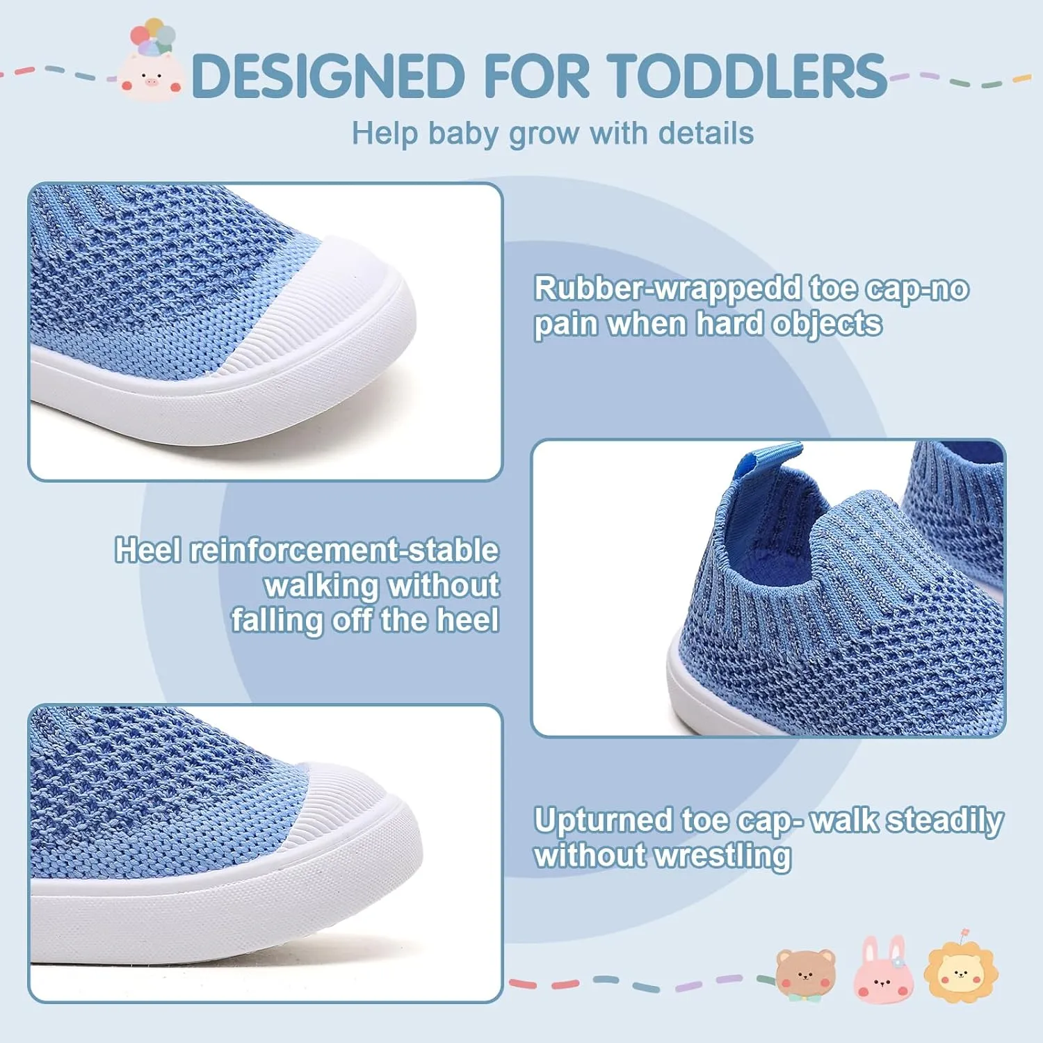Baby Sneakers Toddler First-Walking Breathable Mesh Shoes Boys Girls Breathable Mesh Sneakers Lightweight Non-Slip Walking Infant Shoes
