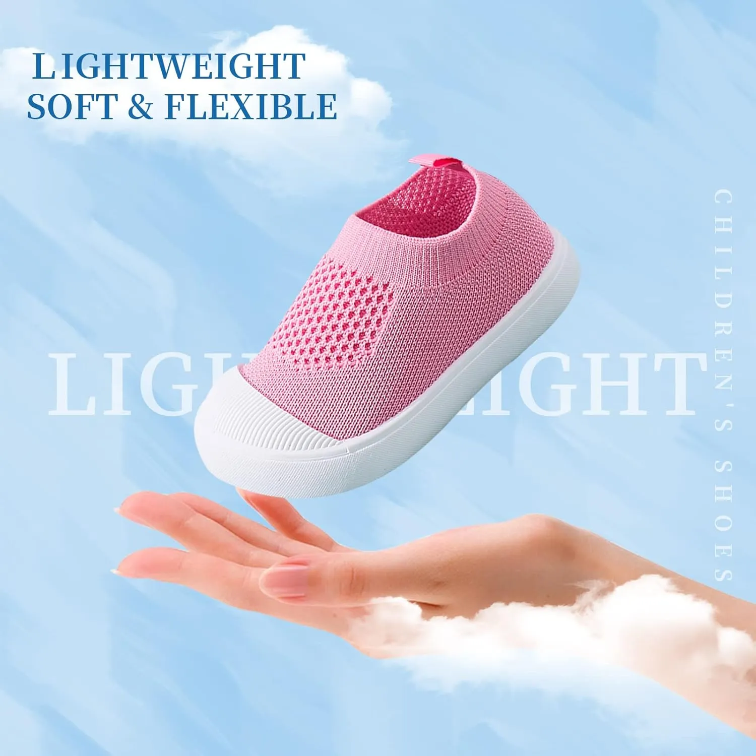 Baby Sneakers Toddler First-Walking Breathable Mesh Shoes Boys Girls Breathable Mesh Sneakers Lightweight Non-Slip Walking Infant Shoes