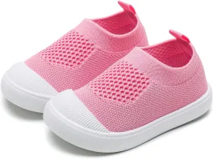 Baby Sneakers Toddler First-Walking Breathable Mesh Shoes Boys Girls Breathable Mesh Sneakers Lightweight Non-Slip Walking Infant Shoes