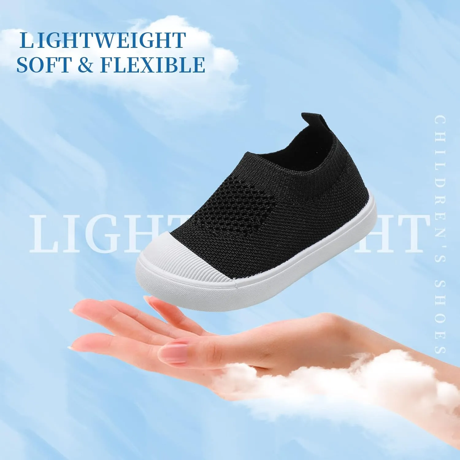 Baby Sneakers Toddler First-Walking Breathable Mesh Shoes Boys Girls Breathable Mesh Sneakers Lightweight Non-Slip Walking Infant Shoes