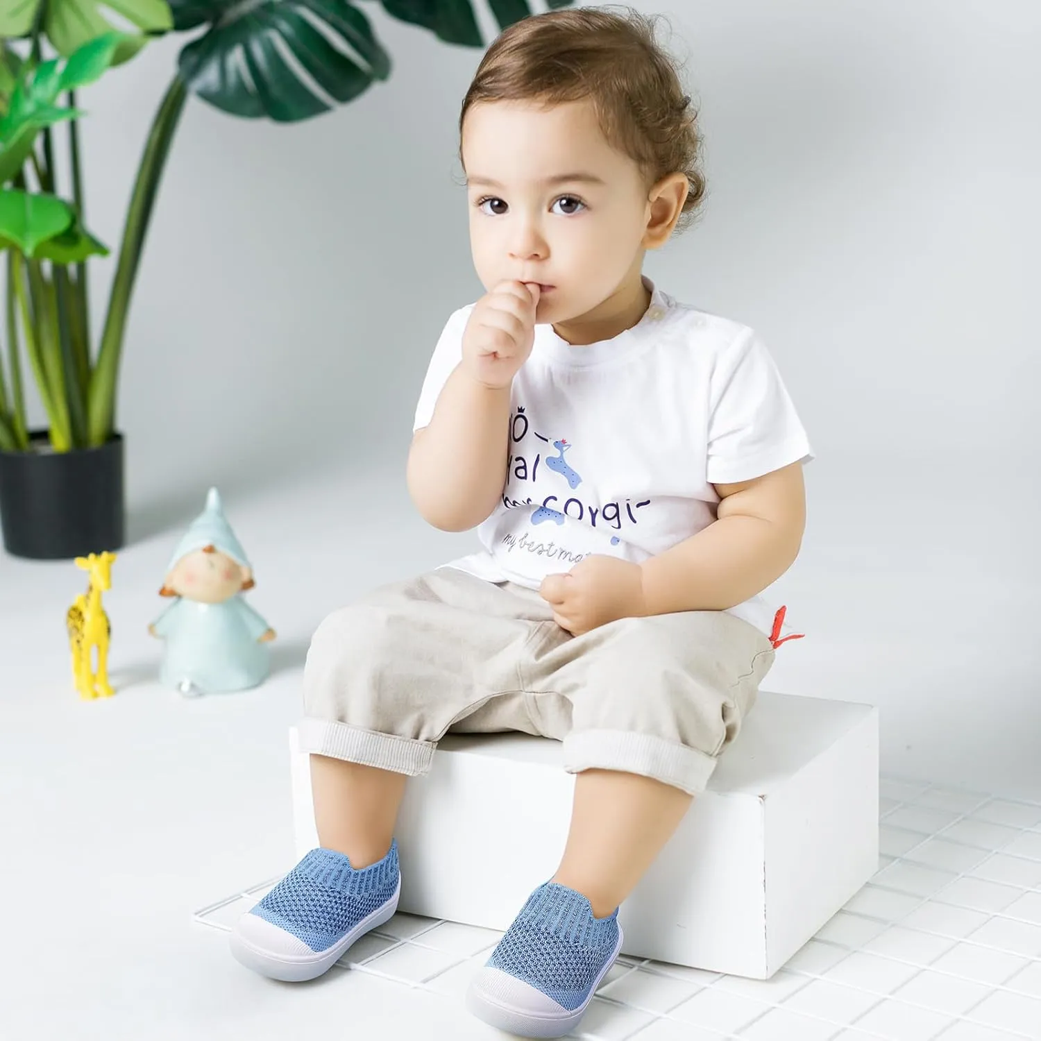 Baby Sneakers Toddler First-Walking Breathable Mesh Shoes Boys Girls Breathable Mesh Sneakers Lightweight Non-Slip Walking Infant Shoes
