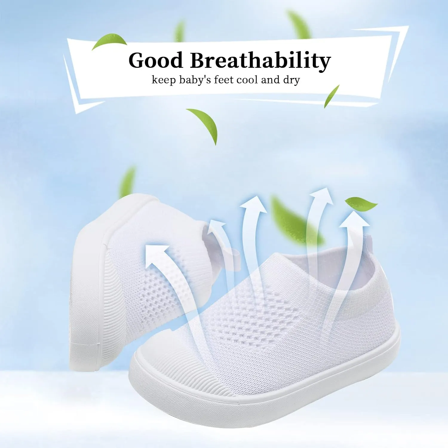 Baby Sneakers Toddler First-Walking Breathable Mesh Shoes Boys Girls Breathable Mesh Sneakers Lightweight Non-Slip Walking Infant Shoes