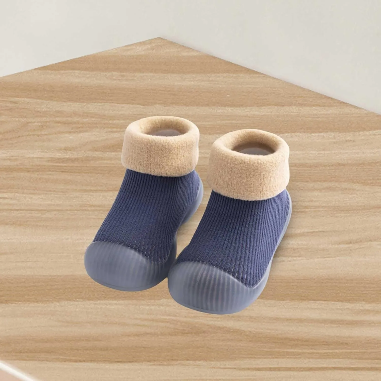 Baby Sock Shoes First Walking Shoes Infant Non-Slip Breathable Girls Slippers Soft Rubber Sole Slip On Sneaker