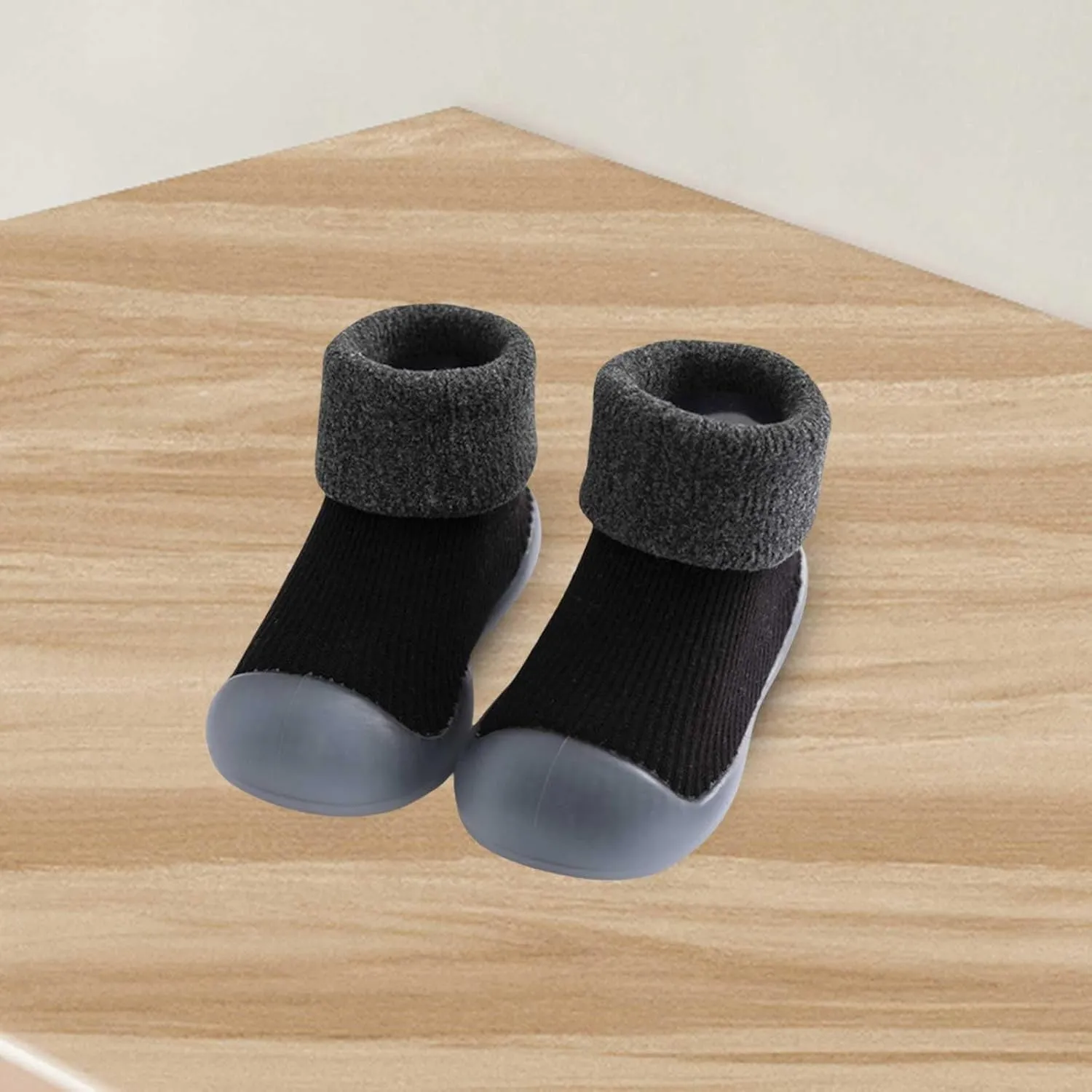 Baby Sock Shoes First Walking Shoes Infant Non-Slip Breathable Girls Slippers Soft Rubber Sole Slip On Sneaker