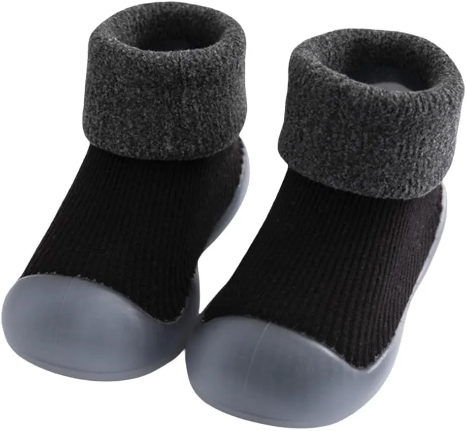 Baby Sock Shoes First Walking Shoes Infant Non-Slip Breathable Girls Slippers Soft Rubber Sole Slip On Sneaker