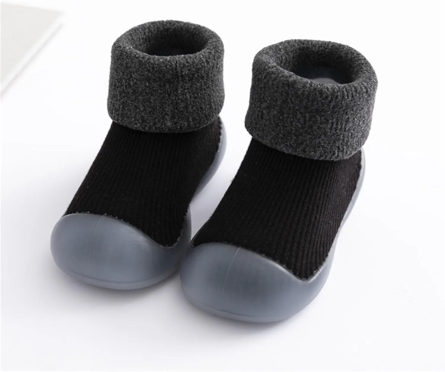 Baby Sock Shoes First Walking Shoes Infant Non-Slip Breathable Girls Slippers Soft Rubber Sole Slip On Sneaker