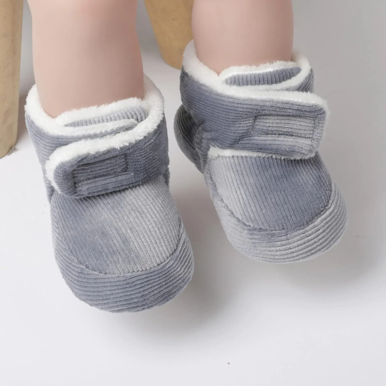 Baby Sock Shoes Soft Warm Shoes First Cotton Boys Girls Boots Baby Infant Plush Snow Baby Non-Slip Rubber Sole