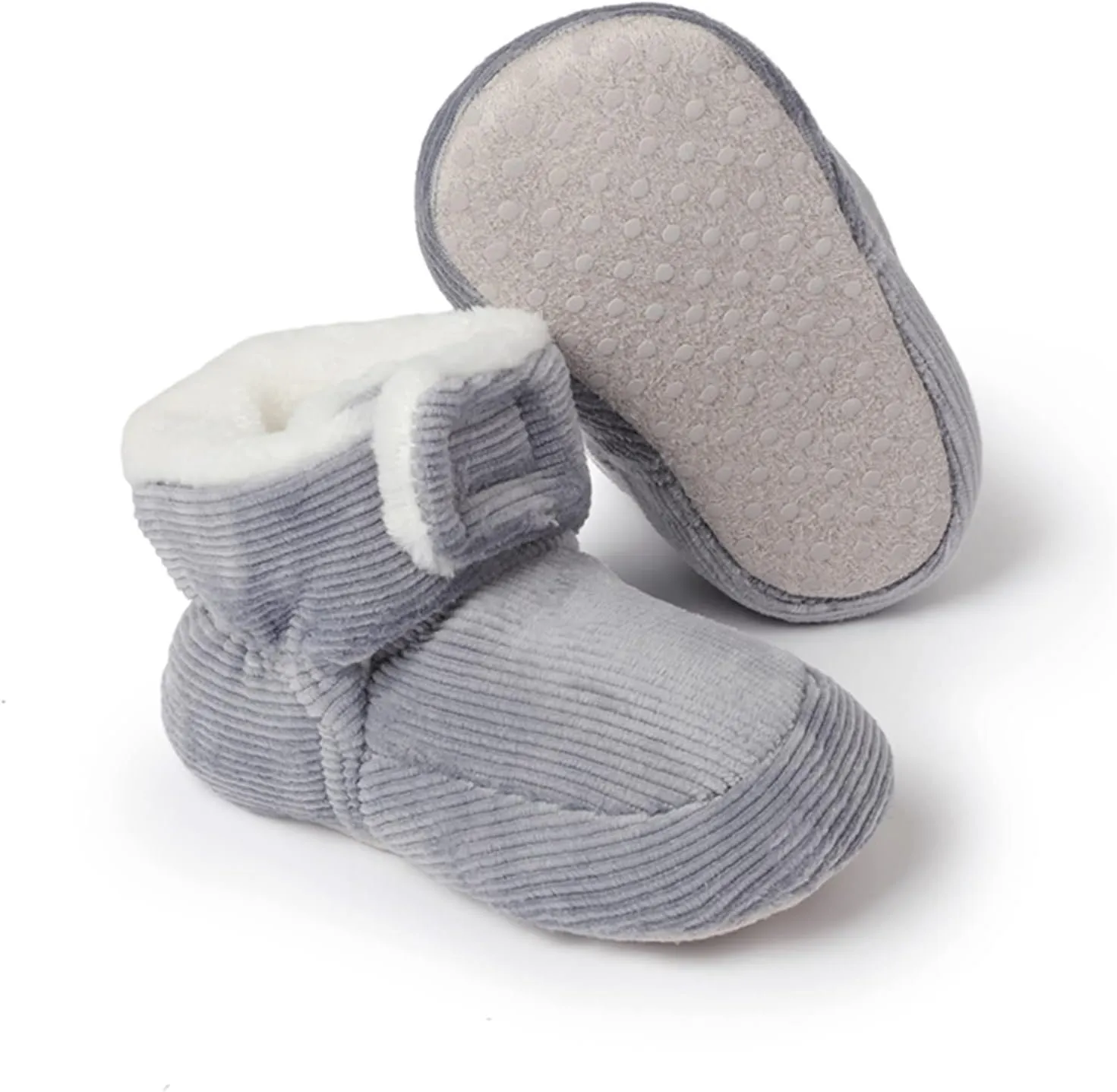 Baby Sock Shoes Soft Warm Shoes First Cotton Boys Girls Boots Baby Infant Plush Snow Baby Non-Slip Rubber Sole