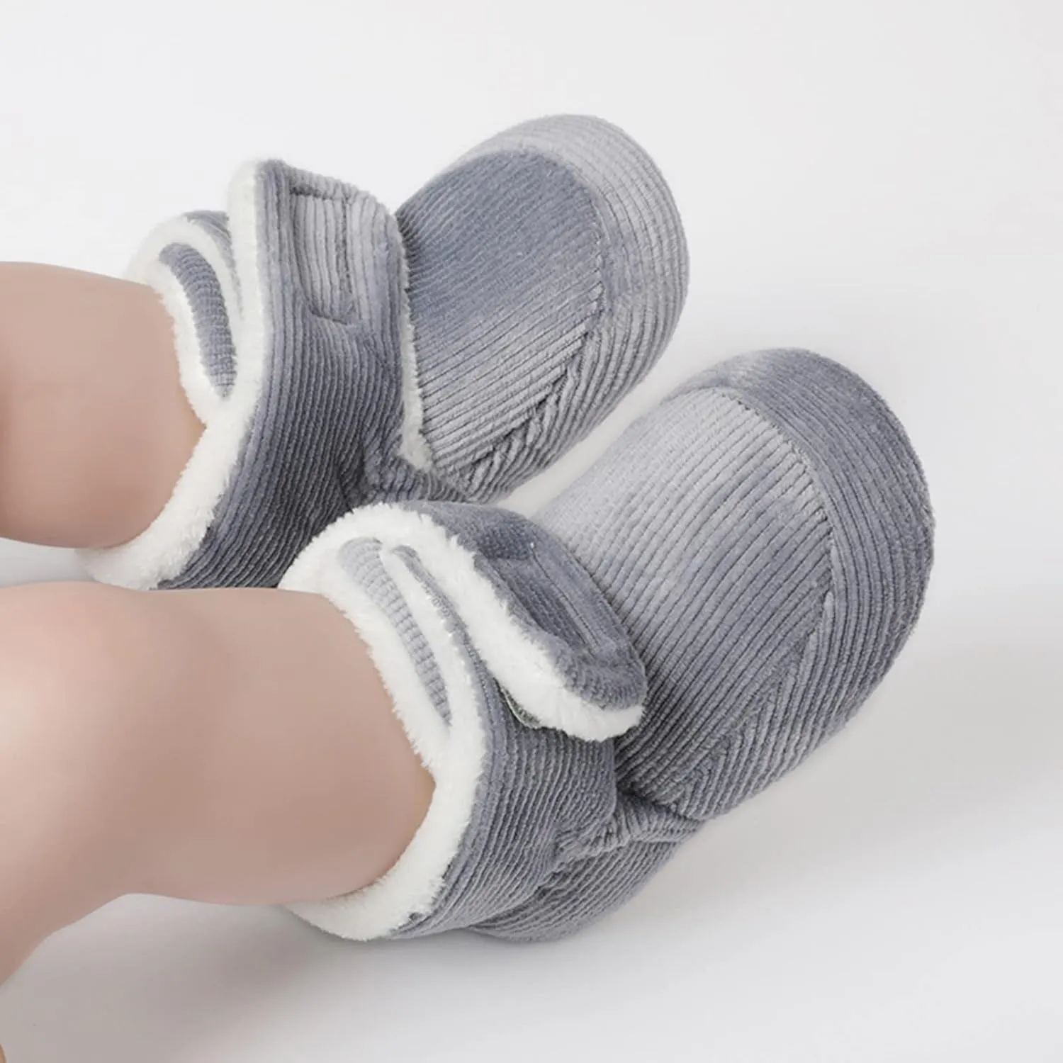 Baby Sock Shoes Soft Warm Shoes First Cotton Boys Girls Boots Baby Infant Plush Snow Baby Non-Slip Rubber Sole