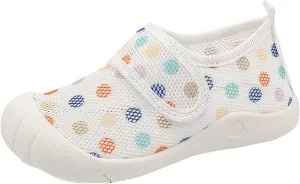Baby Sock Shoes Summer New Hollowed Breathable Mesh Shoes Boys Baotou Anti Kick Sandals Soft Anti-Slip Sole PU Shoes