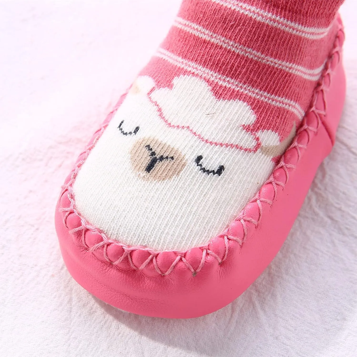 Baby Sock Shoes Toddler Cute Soft Rubber Sole Non Slip Floor Slipper for Boys Girls First Walking Soft Sole Sneakers