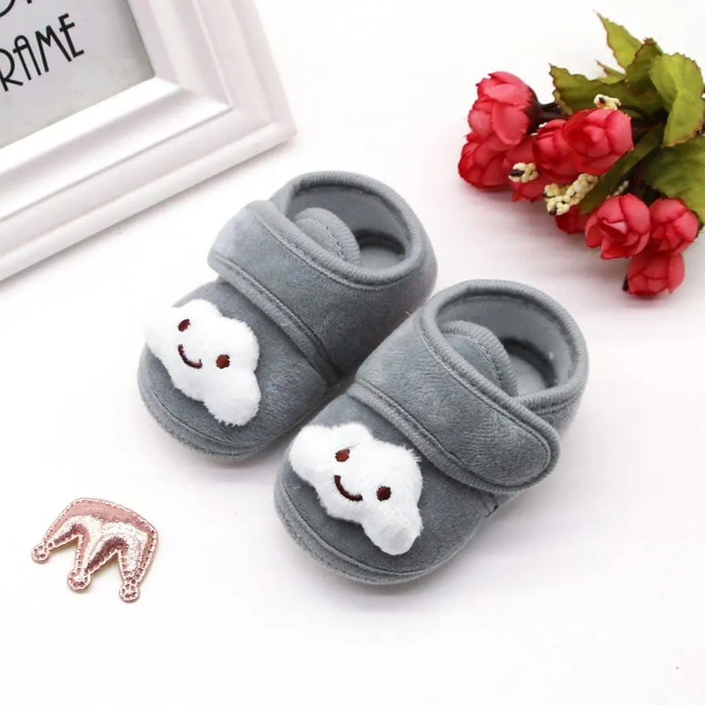 Baby Soft Sole Infant Boots Baby Plush Cotton Shoes Toddler Warm Winter Plush Shoes Little Girl Shoes