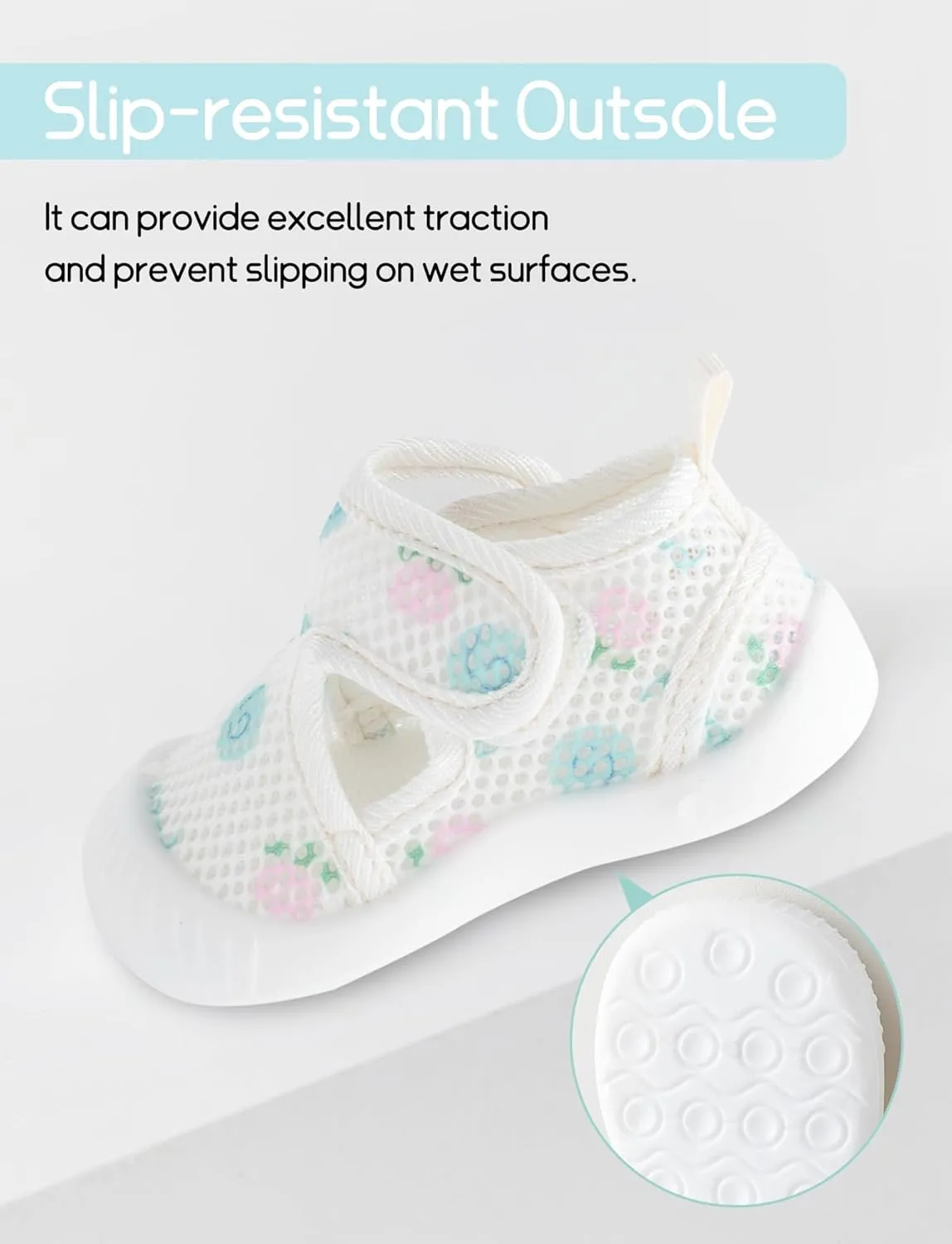 Baby Toddler First Walking Shoes Slip On Soft Sneakers Breathable Mesh Sandals Wide Toe Summer Shoes 6-36 Months