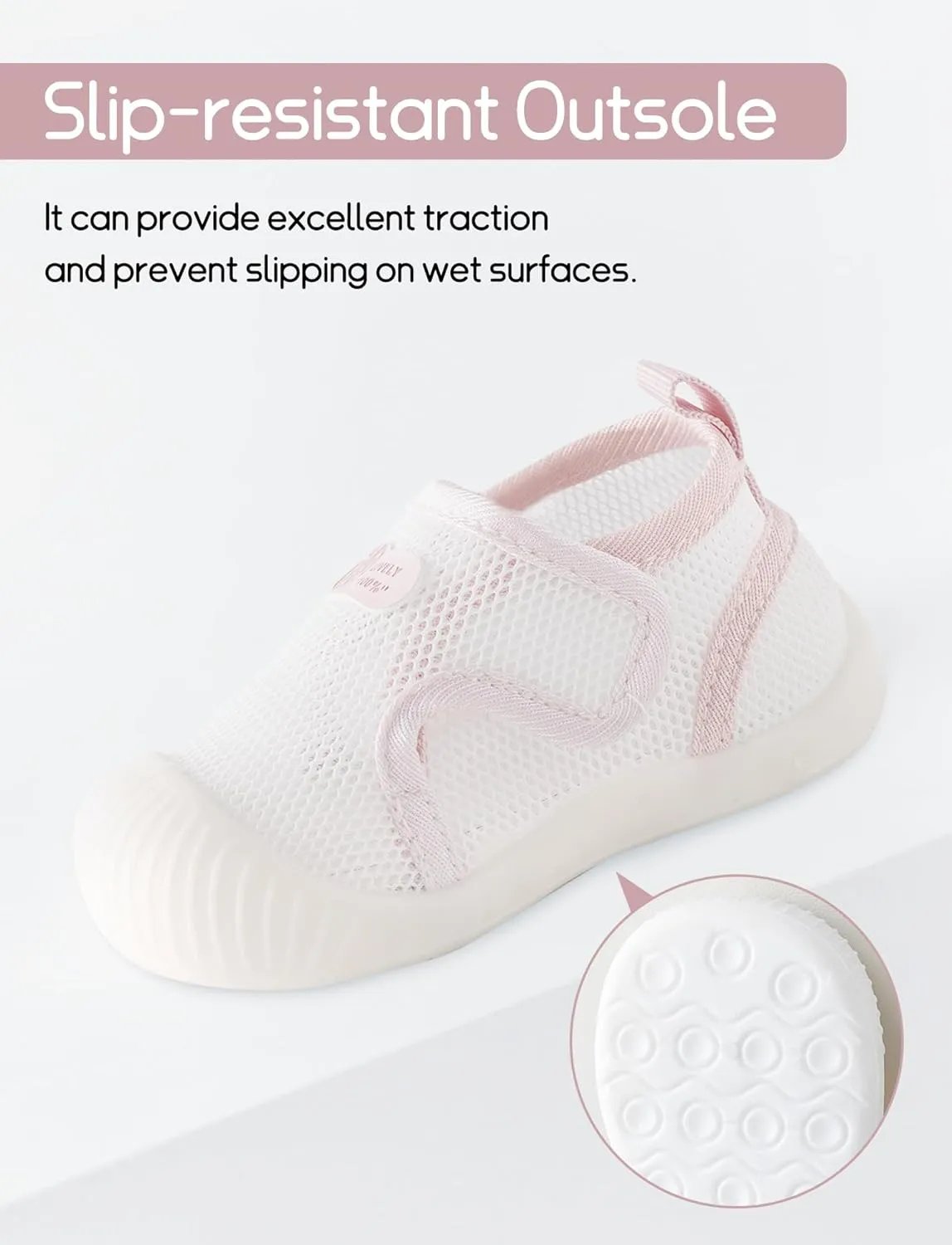 Baby Toddler First Walking Shoes Slip On Soft Sneakers Breathable Mesh Sandals Wide Toe Summer Shoes 6-36 Months