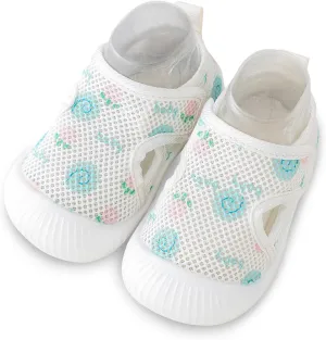 Baby Toddler First Walking Shoes Slip On Soft Sneakers Breathable Mesh Sandals Wide Toe Summer Shoes 6-36 Months