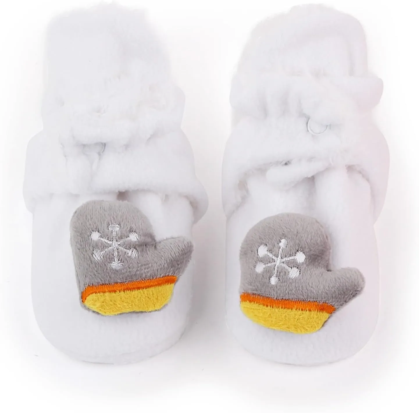 Baby Winter Shoes Infant Christmas Booties Soft Baby Santa Winter Warm Slippers Fur Lined Snow Boots Kids Shoes