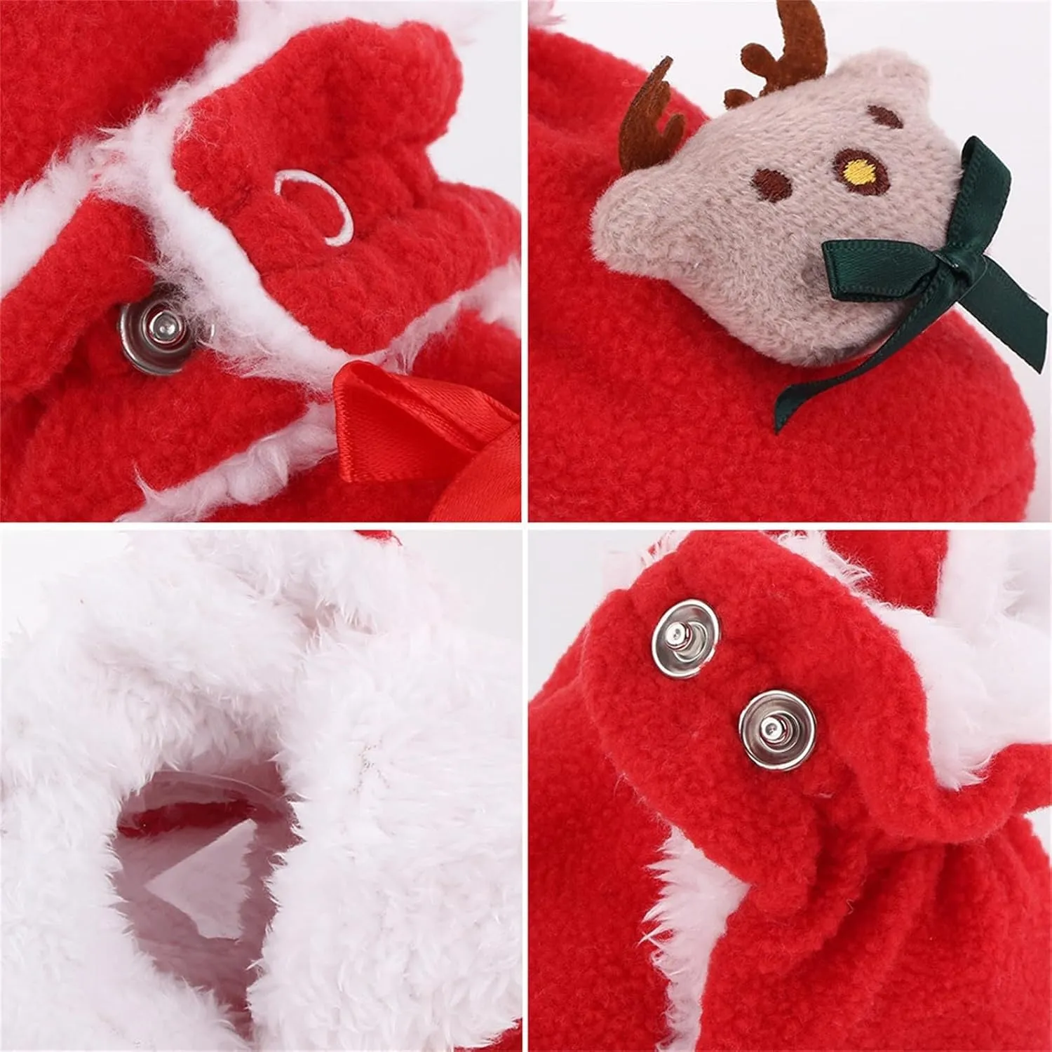 Baby Winter Shoes Infant Christmas Booties Soft Baby Santa Winter Warm Slippers Fur Lined Snow Boots Kids Shoes