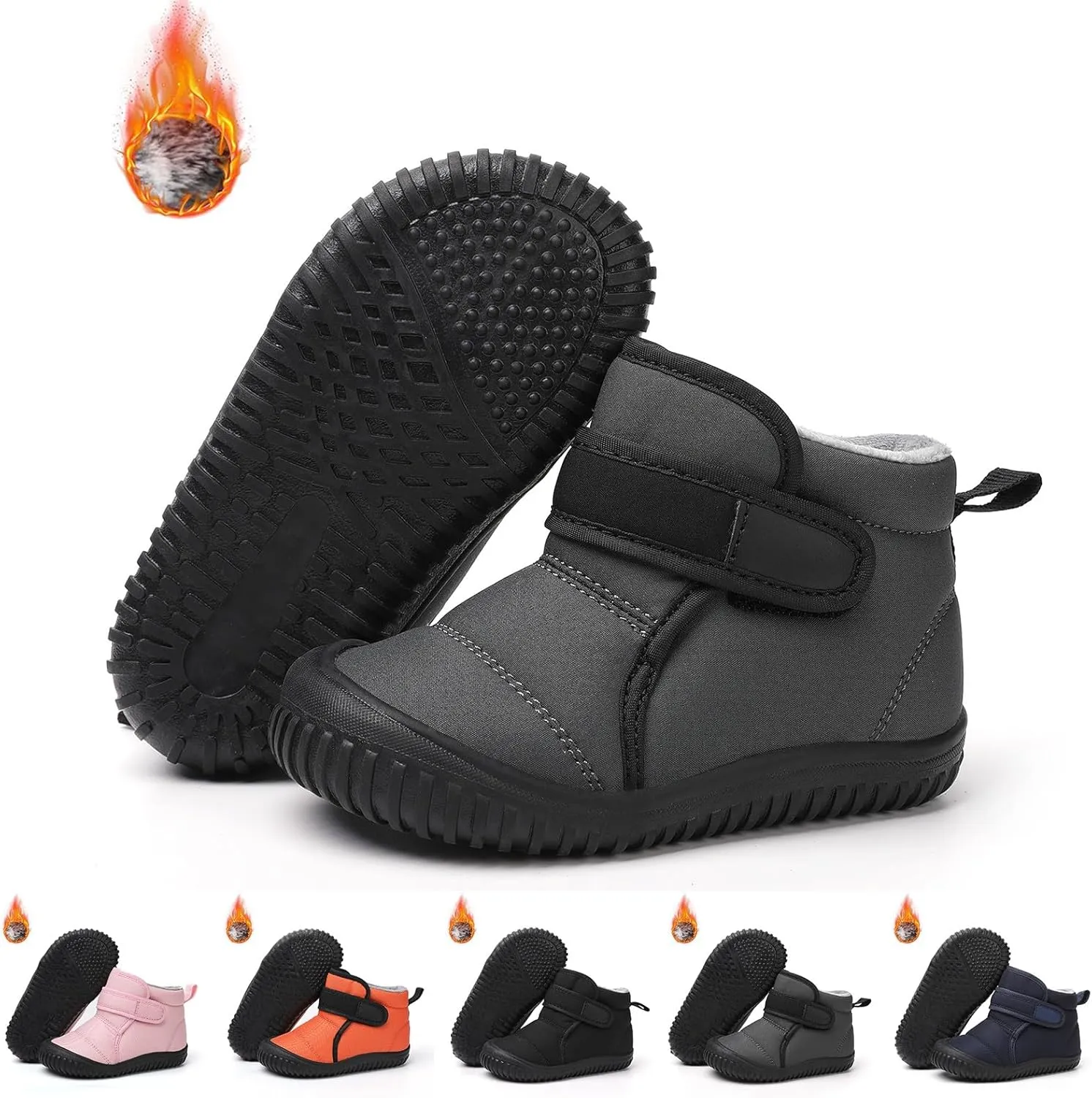 Baby Winter Snow Boots for Infant Boys Girls Toddler Waterproof WalkIng Shoes Soft Sole Anti-Slip Outdoor Booties