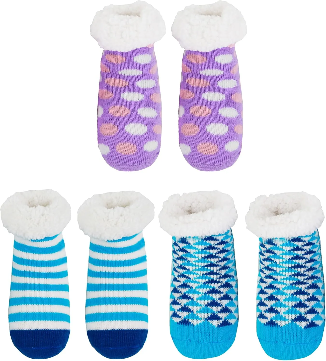 BambooMN Infants Toddler Soft Warm Plush Cozy Fuzzy Cartoon Animal Slippers Booties Socks Shoes