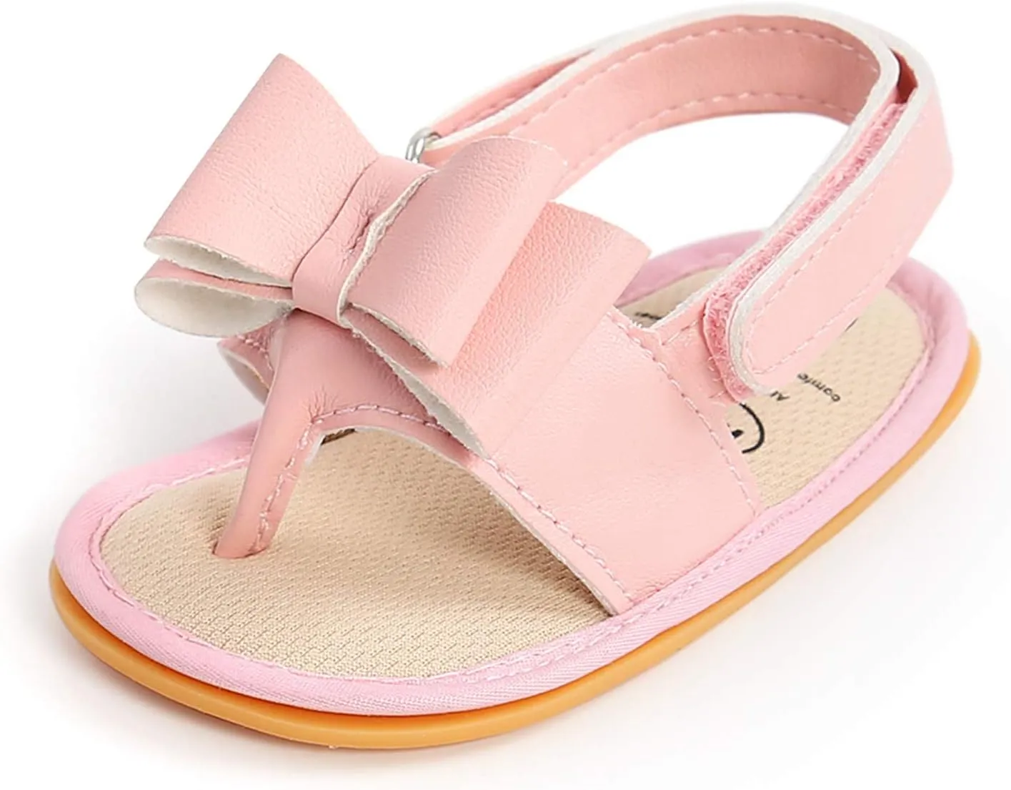 Big Girls Size 5 Sandals Rubber Bow Shoes Walking Soft Flat Non-Slip Sole Baby Sandals Boys Baby Booties Snaps