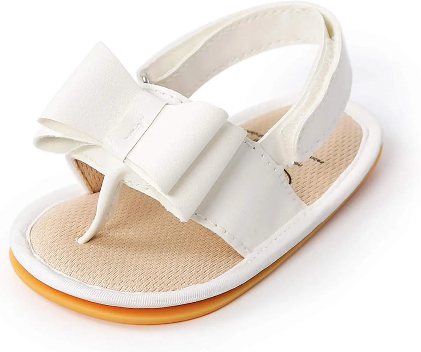 Big Girls Size 5 Sandals Rubber Bow Shoes Walking Soft Flat Non-Slip Sole Baby Sandals Boys Baby Booties Snaps