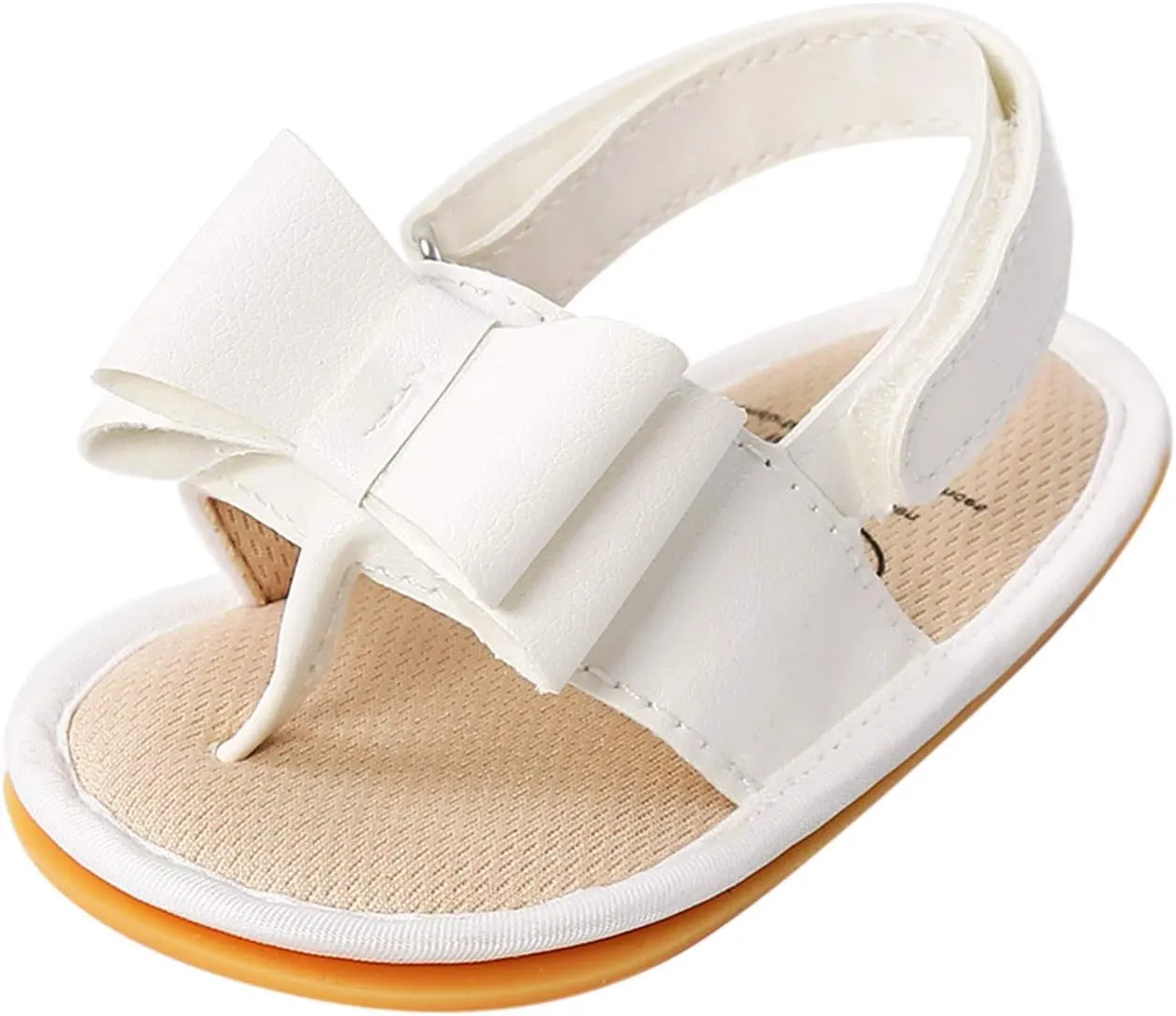 Big Girls Size 5 Sandals Rubber Bow Shoes Walking Soft Flat Non-Slip Sole Baby Sandals Boys Baby Booties Snaps