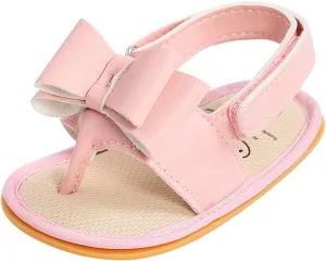Big Girls Size 5 Sandals Rubber Bow Shoes Walking Soft Flat Non-Slip Sole Baby Sandals Boys Baby Booties Snaps