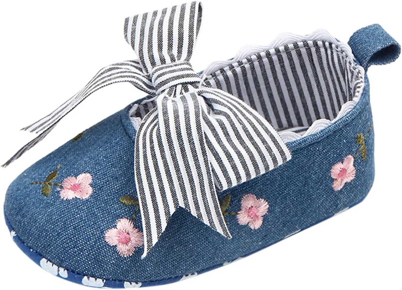 Boy Slip on Soft Shoes Floral Sandals Girls Shoes Bow Non-Slip First Baby Walking Soft Baby Size 2 Boys Shoes