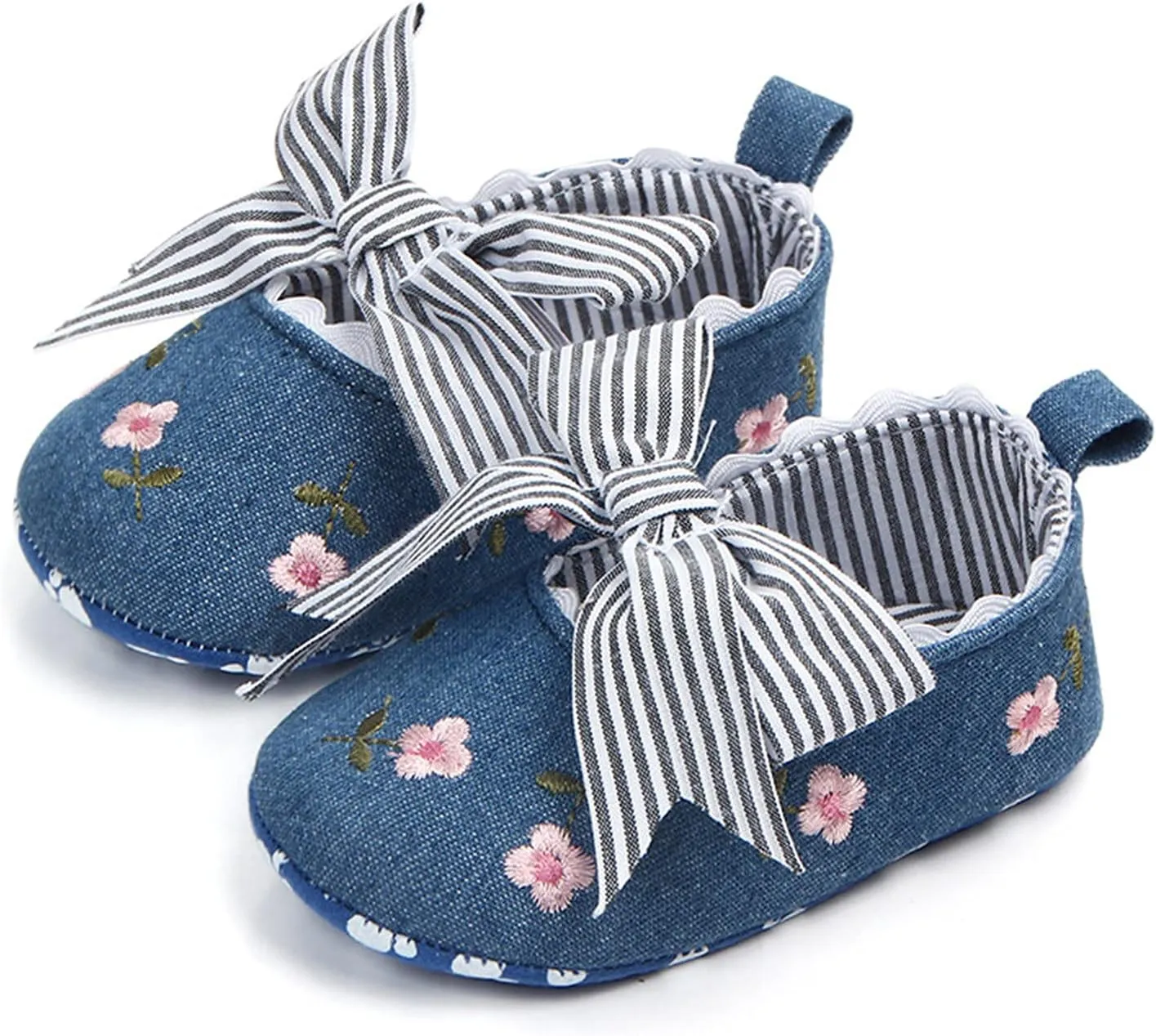 Boy Slip on Soft Shoes Floral Sandals Girls Shoes Bow Non-Slip First Baby Walking Soft Baby Size 2 Boys Shoes