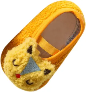 Boys and Girls Cartoon Character Pattern Warm Toddler Shoes Indoor Floor Socks Non Slip Fashion Toddler Shoes