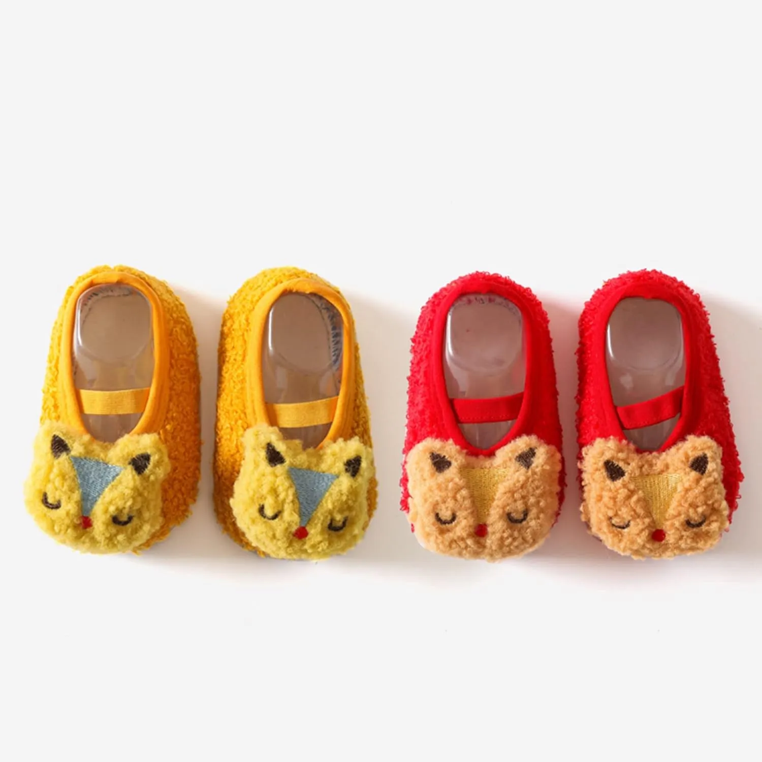 Boys and Girls Cartoon Character Pattern Warm Toddler Shoes Indoor Floor Socks Non Slip Fashion Toddler Shoes