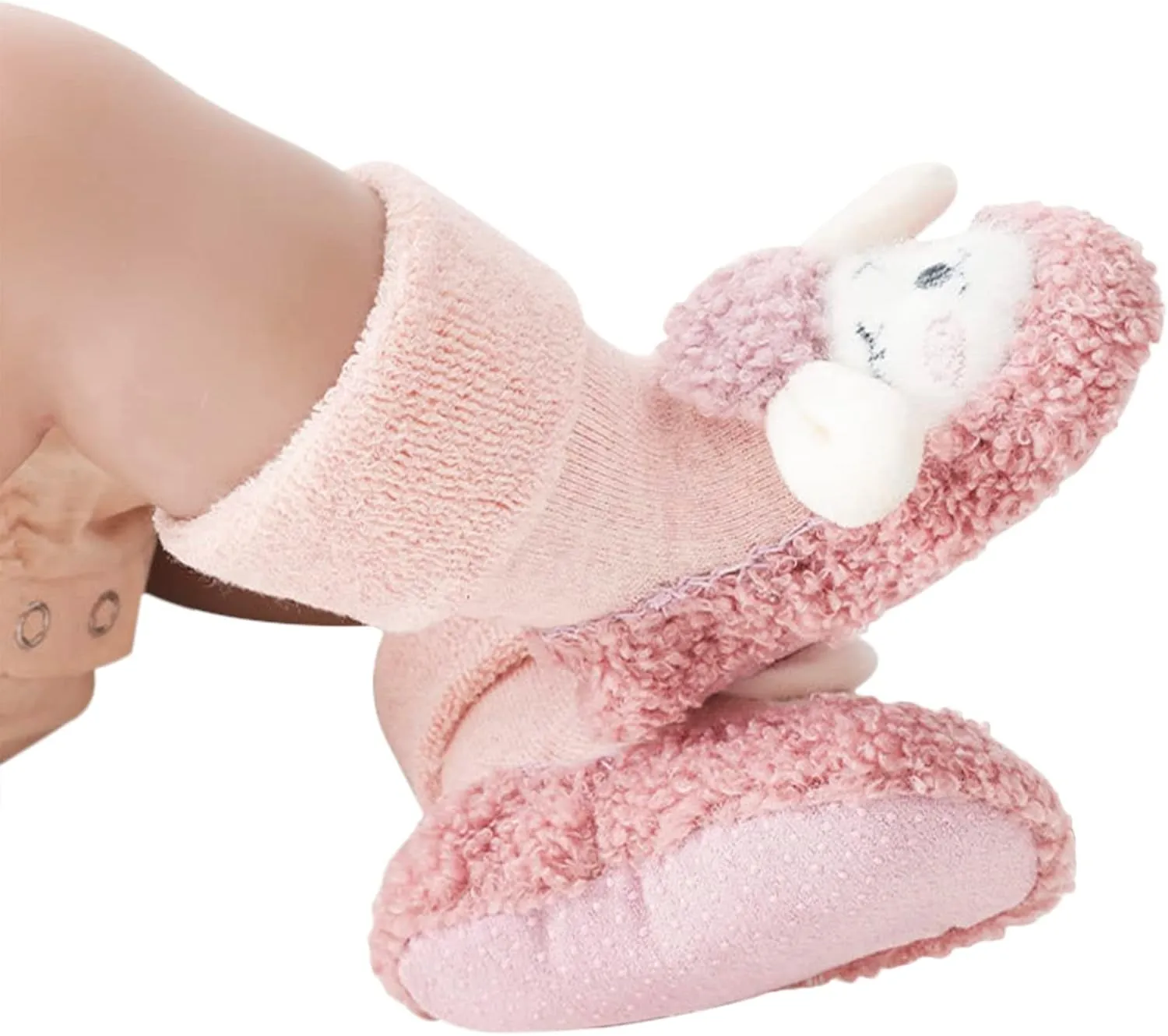 Cartoon Animal Baby Indoor Slipper Cute Boys Girls Winter Warm Anti-Slip Floor Socks Shoes for Infant Toddler First Walking