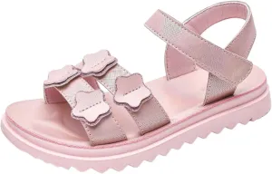 Children Autumn Shoes Toddler Girls Summer Outdoor Closed Toe Soft Rubber Sole Beach Shoes Dress Princess