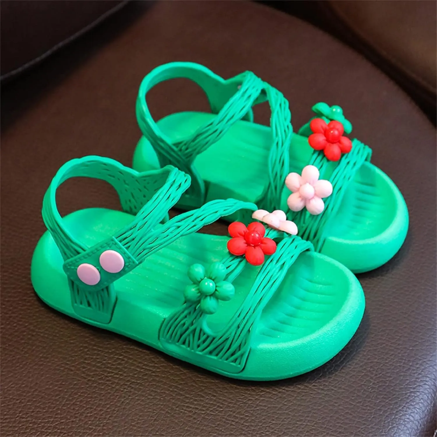 Children Shoes Summer Soft Sole Soft Comfortable Fashion Princess Shoes Large Medium And Small Baby Girl Flat Sandals