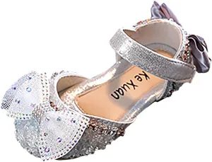 Children Soft Sole Foot Warmer Fashion Spring Summer Girls Sandals Dress Performance Mesh Pearl Dance Shoes