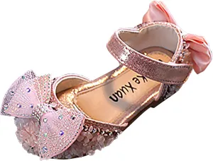 Children Soft Sole Foot Warmer Fashion Spring Summer Girls Sandals Dress Performance Mesh Pearl Dance Shoes