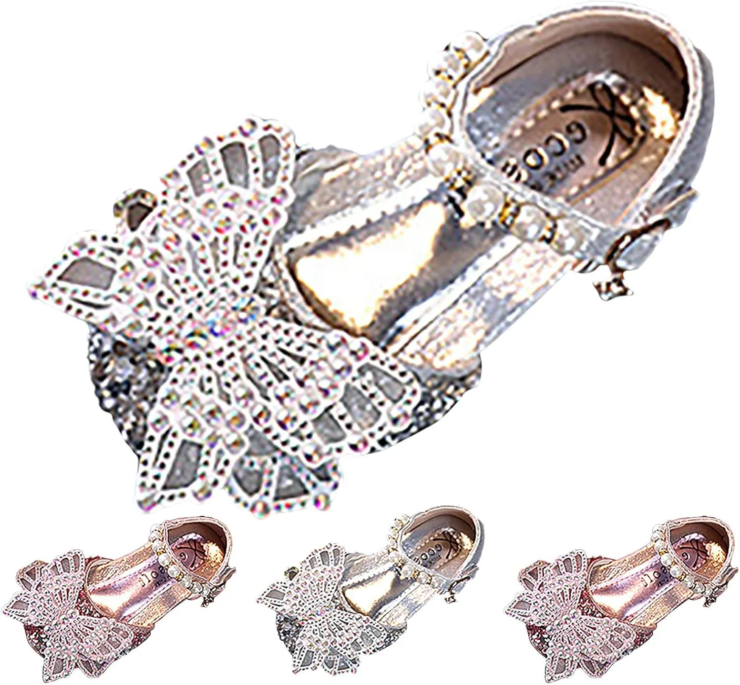 Children Soft Sole Shoes Fashion Spring Summer Girls Dress Performance Dance Shoes Mesh Rhinestone Sandals