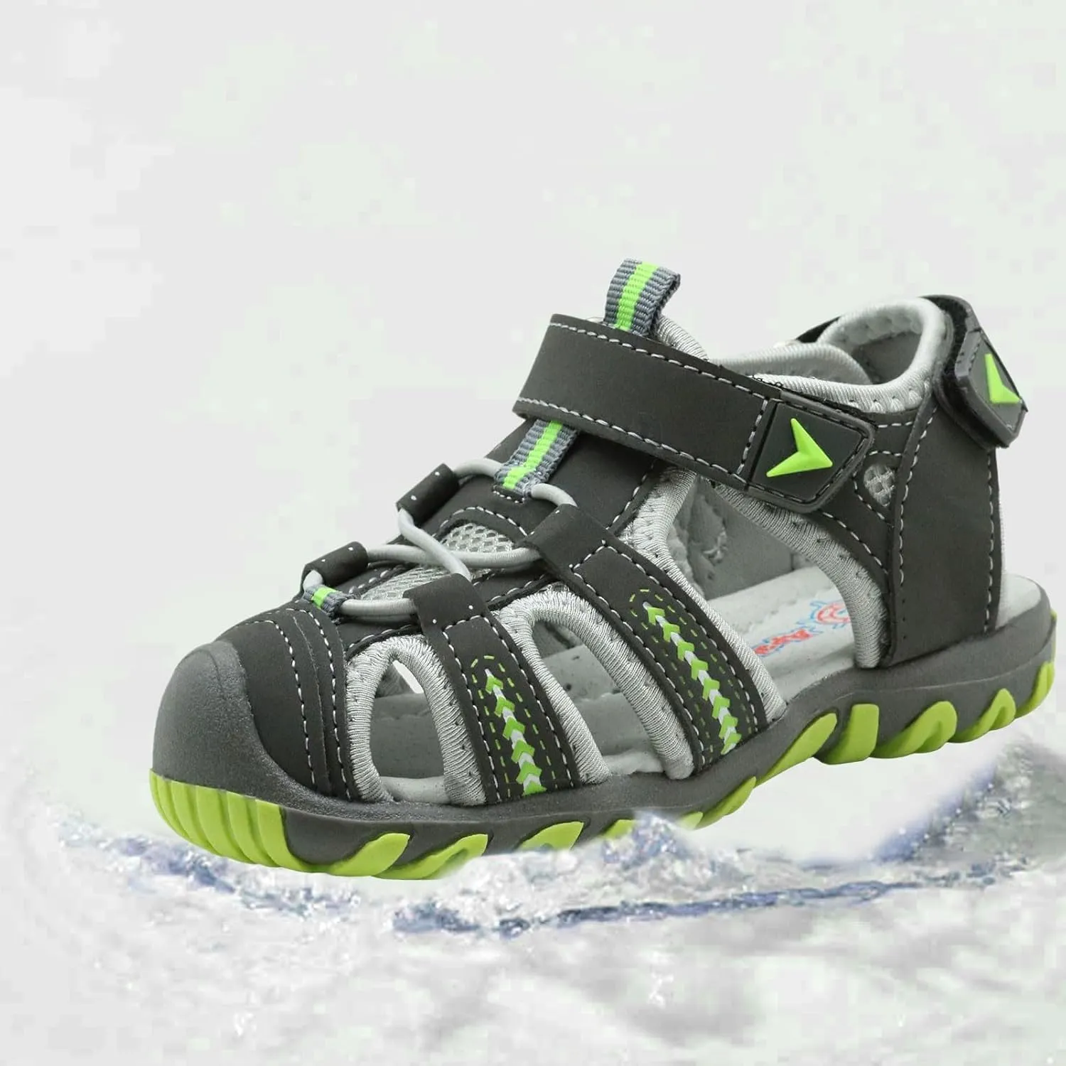 Children's Boys Girls' Soft Sole Open Toe Sports Beach Sandals Front And Rear Bag Non Slip Breathable Beach Shoes