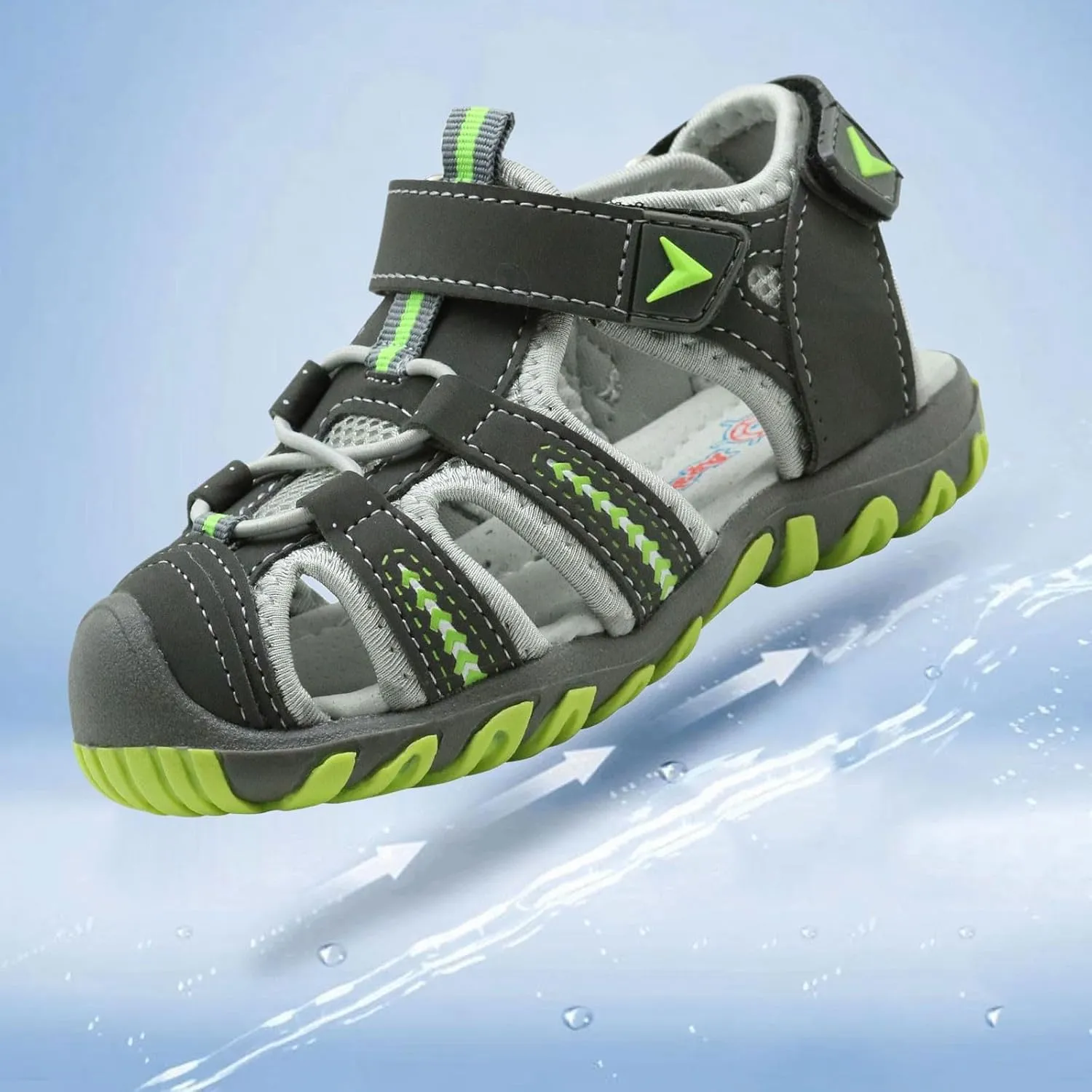 Children's Boys Girls' Soft Sole Open Toe Sports Beach Sandals Front And Rear Bag Non Slip Breathable Beach Shoes
