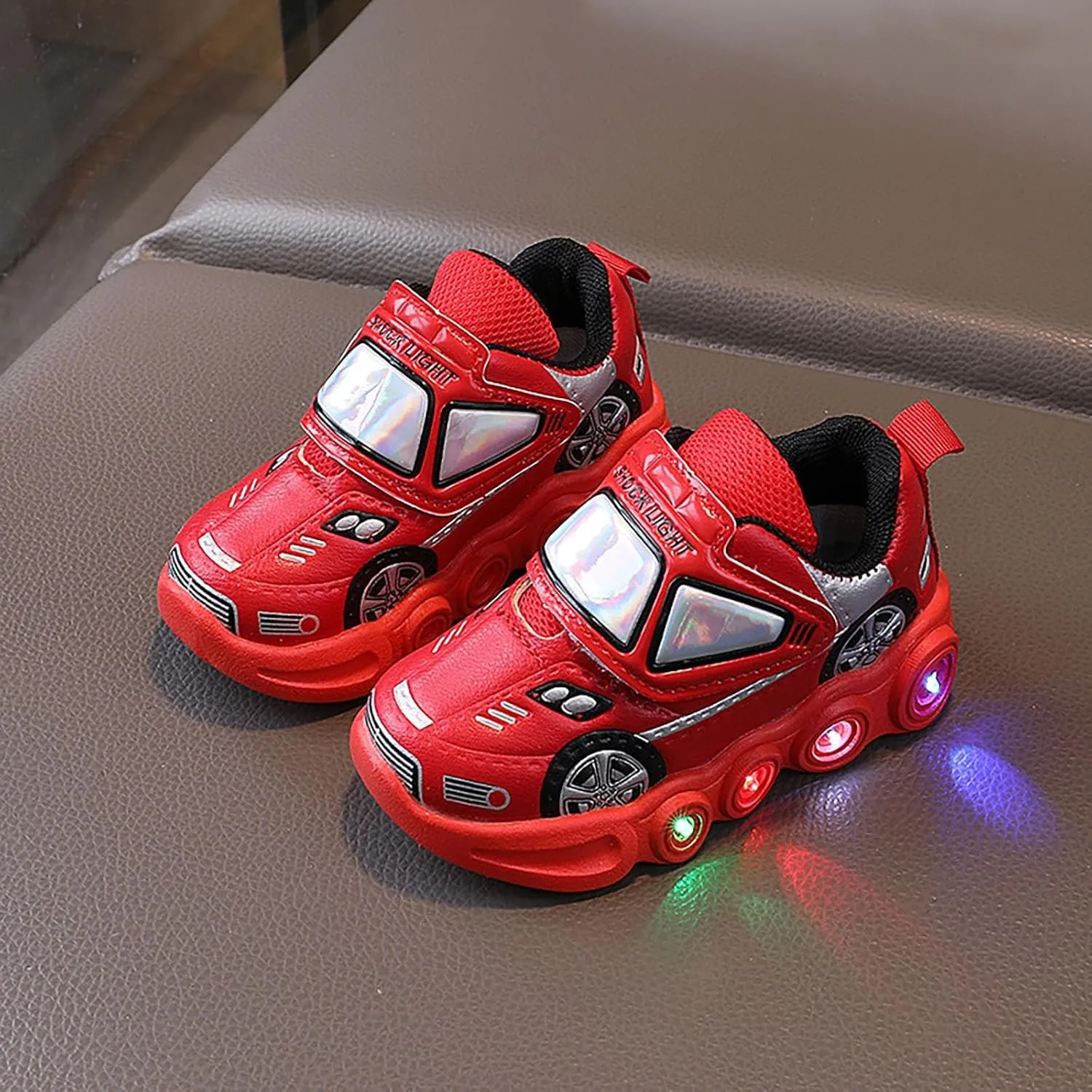 Children's Casual Shoes Boys Breathable Non-Slip Light Sneakers Unisex Luminous Sneakers Girls Sport Running Shoes