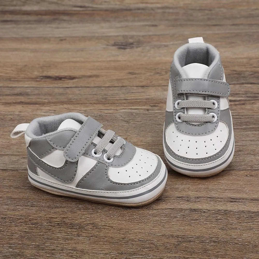 Clowora Unsex Baby Shoes Boys Girls Infant Sneakers Non-Slip Soft Rubber Sole Toddler Crib First Walker Lightweight Shoes