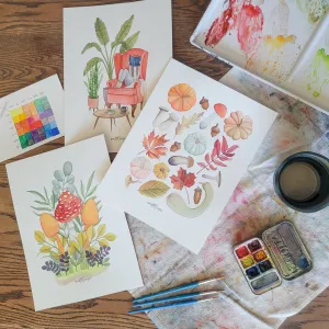 Cozy Autumn Watercolor Kit