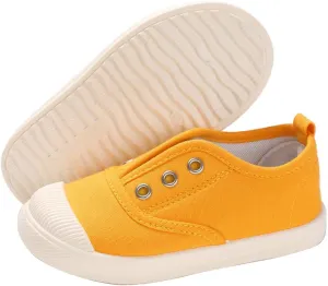 E-FAK Toddler Shoes Boys Girls Canvas Sneaker Slip-On Kids Shoes Light Weight Fashion Casual Running Shoes(Toddle/Little Kids/Baby)