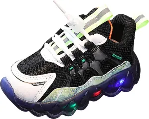 Fashion Light On LED Baby Shoes Children Casual Shoes Boy Soft Sole Sport Shoes Kids Toddler Girls Running Shoes