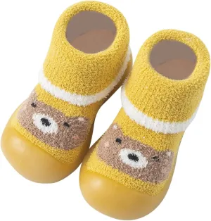 First Walking Shoes Baby Shoes Boys Girls Non Slip Soft Sole Sneakers Lightweight Infant Slip-On Sneakers