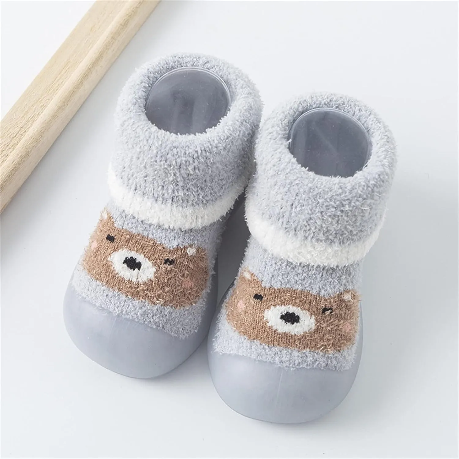 First Walking Shoes Baby Shoes Boys Girls Non Slip Soft Sole Sneakers Lightweight Infant Slip-On Sneakers