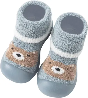 First Walking Shoes Baby Shoes Boys Girls Non Slip Soft Sole Sneakers Lightweight Infant Slip-On Sneakers