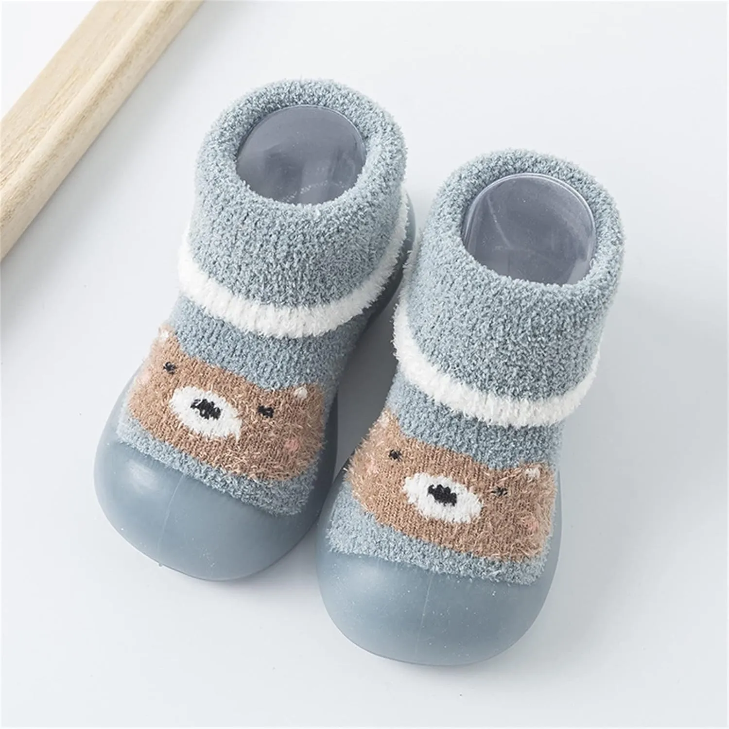 First Walking Shoes Baby Shoes Boys Girls Non Slip Soft Sole Sneakers Lightweight Infant Slip-On Sneakers