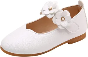 First Walking Shoes for Baby Girls Dance Flower Shoes Student Soft Solid Children Baby Girls Single Kid Baby Shoes Toddler Girl Walking Shoes 5